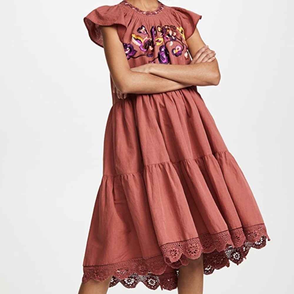 Ulla Johnson red dress, brand new never worn